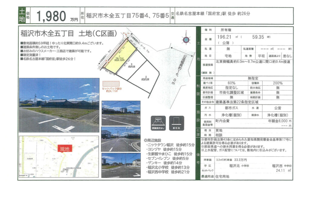 物件情報画像の説明
