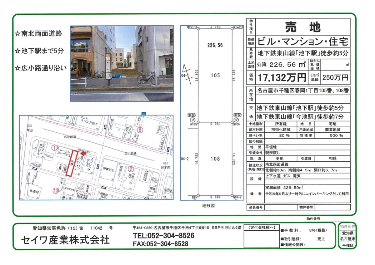 物件情報画像の説明