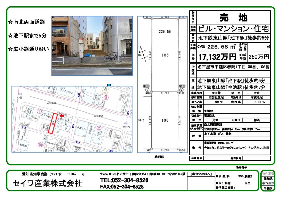 物件情報画像の説明