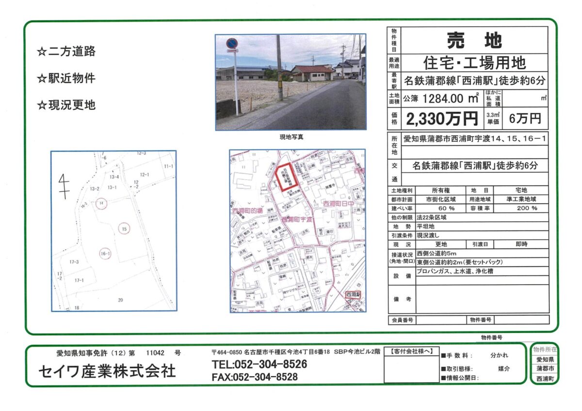 物件情報画像の説明